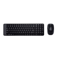 Logitech Wireless Combo MK220 clavier Souris incluse Bureau RF sans fil Arabe Noir