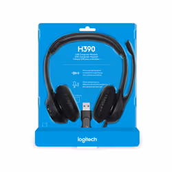Logitech H390 USB Computer Headset Son numérique amélioré et commandes intégrées (981-000406) - Vue supplémentaire 9