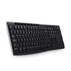 Logitech Wireless Keyboard K270 clavier RF sans fil AZERTY Français Noir
