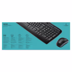 Logitech Wireless Combo MK330 clavier Souris incluse USB QWERTY US International Noir - Vue supplémentaire 6