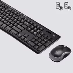 Logitech Wireless Combo MK270 clavier Souris incluse RF sans fil QWERTY US International Noir, Argent - Vue supplémentaire 3