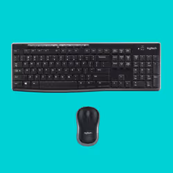 Logitech Wireless Combo MK270 clavier Souris incluse RF sans fil QWERTY US International Noir, Argent - Vue supplémentaire 4