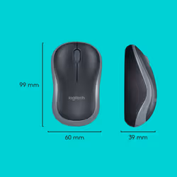 Logitech Wireless Combo MK270 clavier Souris incluse RF sans fil QWERTY US International Noir, Argent - Vue supplémentaire 6