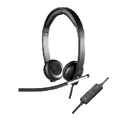 Logitech H650E Casque Arceau Noir, Argent (981-000519)