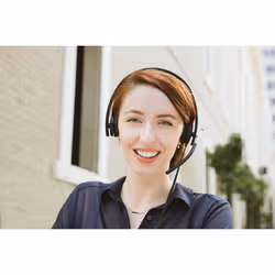 Logitech H650E Casque Arceau Noir, Argent (981-000519) - Vue supplémentaire 4