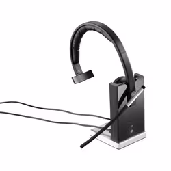Logitech H820e Casque Sans fil Arceau Bureau/Centre d'appels Socle de chargement Noir - Vue supplémentaire 6