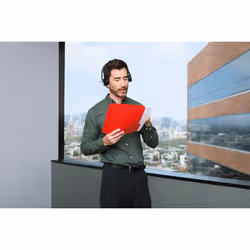 Logitech H820e Casque Sans fil Arceau Bureau/Centre d'appels Socle de chargement Noir - Vue supplémentaire 7