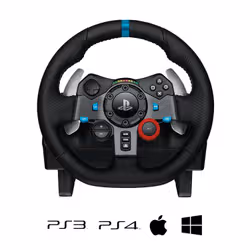 Logitech G G29 Noir USB 2.0 Volant + pédales Analogique PC, PlayStation 4, Playstation 3 (941-000113) - Vue supplémentaire 3