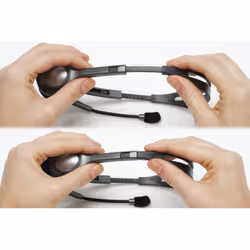 Logitech H111 Casque Avec fil Arceau Bureau/Centre d'appels Gris - Vue supplémentaire 10