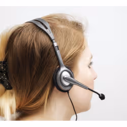 Logitech H111 Casque Avec fil Arceau Bureau/Centre d'appels Gris - Vue supplémentaire 9