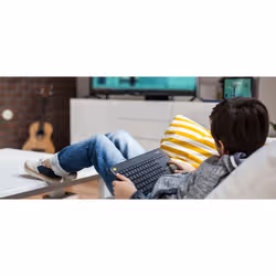 Logitech K400 Plus Tv clavier RF sans fil QWERTZ Allemand Noir - Vue supplémentaire 4