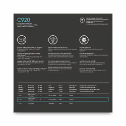 Logitech C920 HD Pro webcam 15 MP USB 2.0 Noir (960-001055) - Vue supplémentaire 18