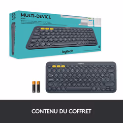 Logitech K380 clavier Bluetooth AZERTY Français Gris (920-007568) - Vue supplémentaire 15