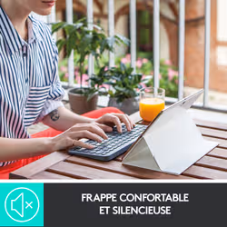 Logitech K380 clavier Bluetooth AZERTY Français Gris (920-007568) - Vue supplémentaire 9
