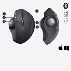 Logitech MX Ergo souris Droitier RF Sans fil + Bluetooth Trackball 440 DPI (910-005179) - Vue supplémentaire 6