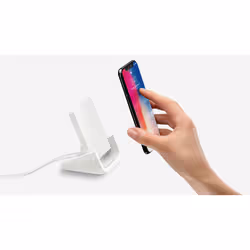 Logitech POWERED Wireless Charging Stand Smartphone Blanc Secteur Recharge sans fil Intérieure - Vue supplémentaire 4
