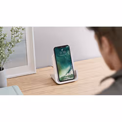 Logitech POWERED Wireless Charging Stand Smartphone Blanc Secteur Recharge sans fil Intérieure - Vue supplémentaire 5