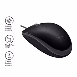 Logitech B110 Silent - BLACK - EMEA (910-005508) - Vue supplémentaire 6