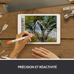 Logitech Crayon stylet 20 g Orange, Argent - Vue supplémentaire 2