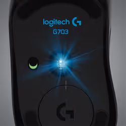 Logitech G G703 Ratón HLIGHTSPEED inalámbrico para gaming Con sensor HERO - Vue supplémentaire 6