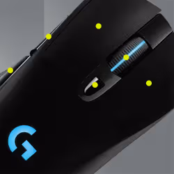 Logitech G G703 Ratón HLIGHTSPEED inalámbrico para gaming Con sensor HERO - Vue supplémentaire 7