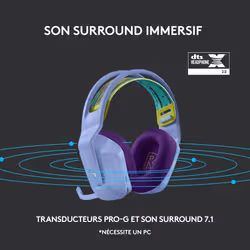 Logitech G G733 wireless gaming - Vue supplémentaire 16