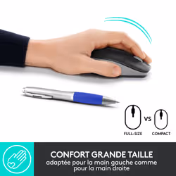 Logitech M190 Full-Size Wireless Mouse - Vue supplémentaire 8