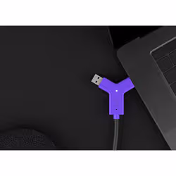 Logitech Swytch - 3840 x 2160 pixels - Émetteur et récepteur AV - Avec fil - Noir - Violet (952-000010) - Vue supplémentaire 2