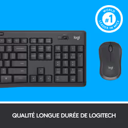 Logitech MK295 Silent Wireless Combo clavier Souris incluse USB QWERTY US International Graphite - Vue supplémentaire 13