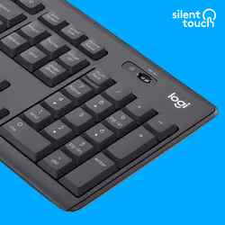 Logitech MK295 Silent Wireless Combo clavier Souris incluse USB QWERTY US International Graphite - Vue supplémentaire 3
