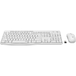 Logitech MK295 Silent Wireless Combo clavier USB AZERTY Français Blanc