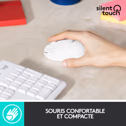Logitech MK295 Silent Wireless Combo clavier USB AZERTY Français Blanc - Vue supplémentaire 9
