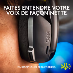 Logitech G G435 LIGHTSPEED Wireless Gaming Headset Casque Sans fil Arceau Jouer Bluetooth Noir - Vue supplémentaire 11