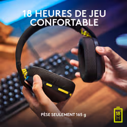 Logitech G G435 LIGHTSPEED Wireless Gaming Headset Casque Sans fil Arceau Jouer Bluetooth Noir - Vue supplémentaire 12