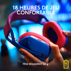 Logitech G G435 Casque Sans fil Arceau Jouer Bluetooth Bleu - Vue supplémentaire 14