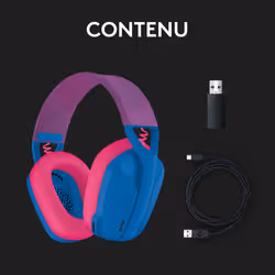 Logitech G G435 Casque Sans fil Arceau Jouer Bluetooth Bleu - Vue supplémentaire 17