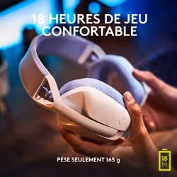 Logitech G G435 Casque Sans fil Arceau Jouer Bluetooth Blanc - Vue supplémentaire 11