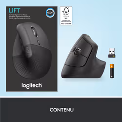 Logitech Lift souris Droitier RF sans fil + Bluetooth Optique 4000 DPI - Vue supplémentaire 12
