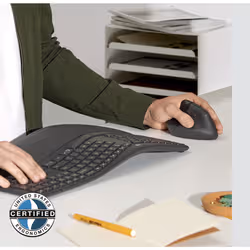 Logitech Lift for Business souris Gauche RF sans fil + Bluetooth Optique 4000 DPI - Vue supplémentaire 4