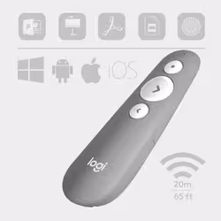 LOGITECH R500s Laser Presentation Remote - MID GREY - EMEA (910-006520) - Vue supplémentaire 3