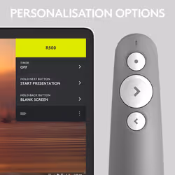 LOGITECH R500s Laser Presentation Remote - MID GREY - EMEA (910-006520) - Vue supplémentaire 4