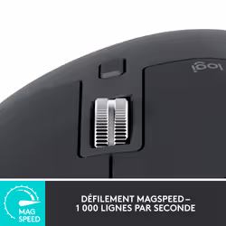 Logitech Master Series MX Master 3S - Mouse graphite (910-006559) - Vue supplémentaire 10