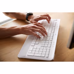 Logitech Signature MK650 Combo For Business clavier Souris incluse Bluetooth QWERTZ Allemand Blanc - Vue supplémentaire 7