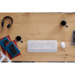 Logitech Signature MK650 Combo For Business clavier Souris incluse Bluetooth QWERTZ Allemand Blanc - Vue supplémentaire 8