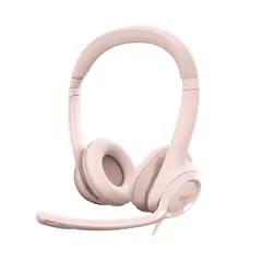 Logitech 981-001281 casque Avec fil Arceau Bureau/Centre d'appels USB Type-A Rose
