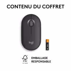 Logitech Pebble 2 M350s souris Ambidextre RF sans fil + Bluetooth Optique 4000 DPI - Vue supplémentaire 10