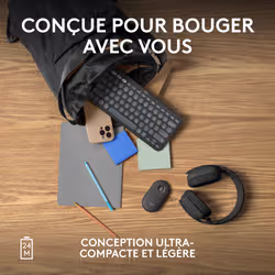 Logitech Pebble 2 M350s souris Ambidextre RF sans fil + Bluetooth Optique 4000 DPI - Vue supplémentaire 8