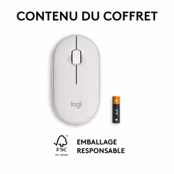 Logitech Pebble 2 M350s souris Ambidextre RF sans fil + Bluetooth Optique 4000 DPI - Vue supplémentaire 9