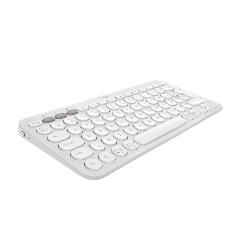 Logitech Pebble Keys 2 K380s clavier RF sans fil + Bluetooth AZERTY Français Blanc