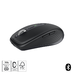 Logitech MX Anywhere 3S souris Droitier RF sans fil + Bluetooth Laser 8000 DPI